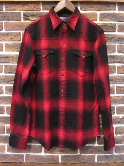 POLO BY RALPH LAUREN(| t[)L/S OMBRECHECK WESTERN SHIRTS(Iu`FbNtlEGX^Vc)