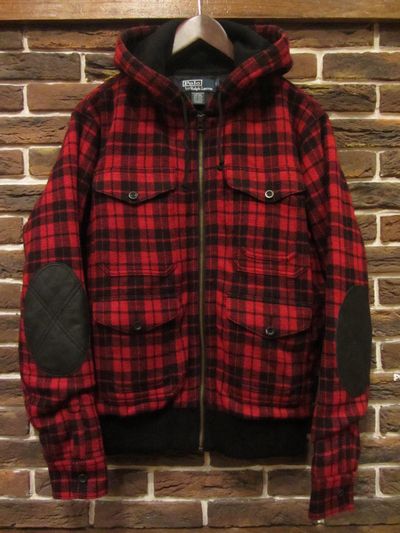 POLO BY RALPH LAUREN(| t[)PLAID CHECK WOOL HOOD JACKET(t[hWPbg)