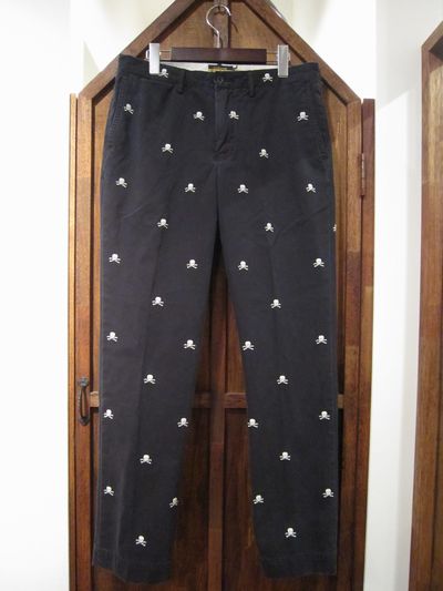 RUGBY(Or[) MONOGRAM SKULL CHINO PANTS(XJ`mpc