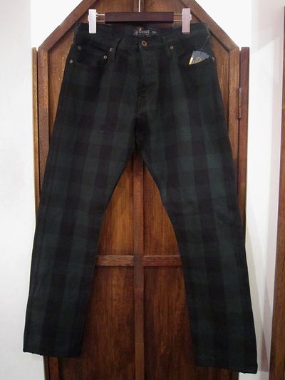 RUGBY(Or[)5POCKET CHECK TROUSER(`FbNpc)