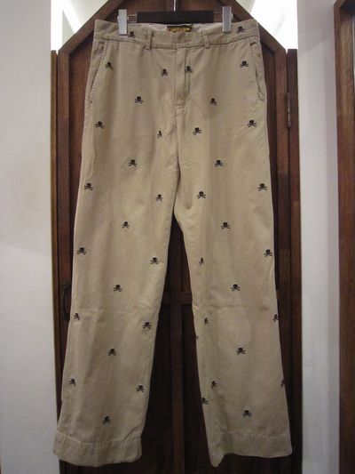 RUGBY(Or[)MONOGRAM SKULL CHINO PANTS(XJ`mpc)