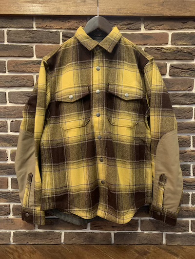 LL BEAN~TODD SNYDER OMBRE PLAID WOOL SHIRTS JACKET