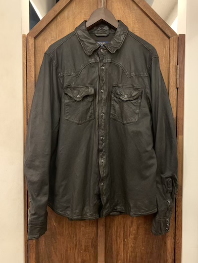 POLO RALPH LAUREN(t[)WESTERN LEATHER SHIRTS JACKET