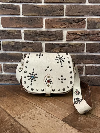 POLO RALPH LAUREN(t[)STUDDED LEATHER SMALL CROSSBODY