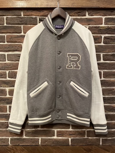 POLO RALPH LAUREN(t[)TWOTONE VARSITY JACKET h MADE IN ITALY