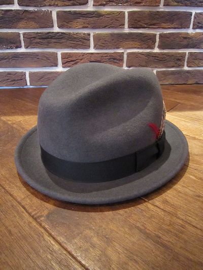 NEW YORK HAT(ニューヨークハット) FEDORA HAT”PINCHED STINGY”(フェドラハット) 