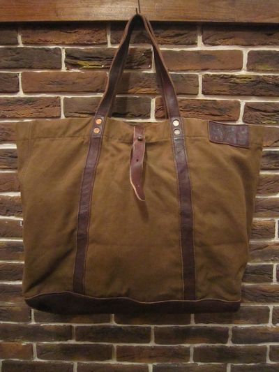 RRL (ダブルアールエル)CANVAS×LEATHER TOTE BAG”MADE IN ITALY”(キャンバス×レザートートバッグ”MADE IN ITALY”）