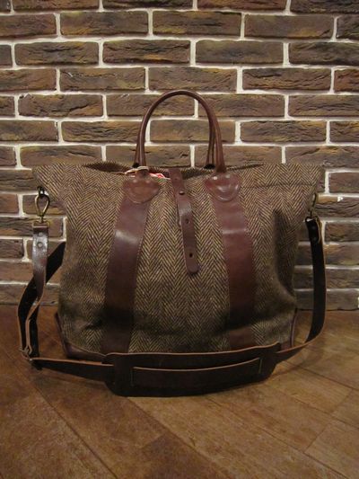 RRL (ダブルアールエル)TWEED×LEATHER 2WAY BAG ”MADE IN ITALY”（ツイード×レザー2WAYバッグ）
