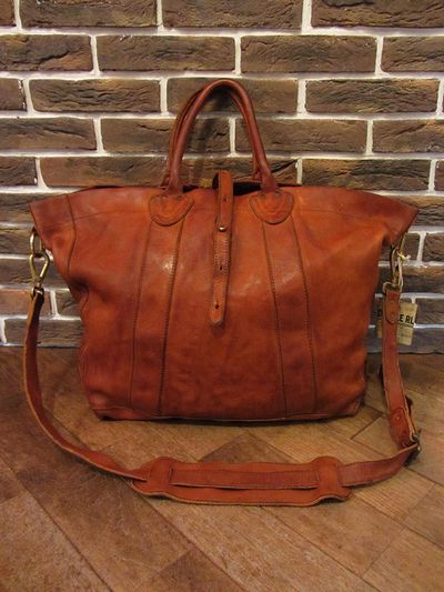 RRL (ダブルアールエル)ALL LEATHER 2WAY BAG ”MADE IN ITALY”（オールレザー2WAYバッグ）