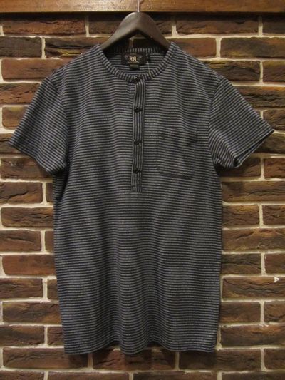 RRL (�_�u���A�[���G��)S/S BORDER HENLEYNECK TEE SHIRTS(�w�����[�l�b�NT�V���c)