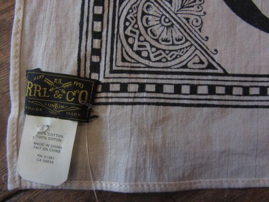 RRL等の通販サイト【RHYTHM】RRL(ダブルアールエル) BANDANA STOLE