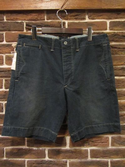 RRL (�_�u���A�[���G��)INDIGODYE TWILL SHORTS�i�C���f�B�S�_�C�V���[�c)