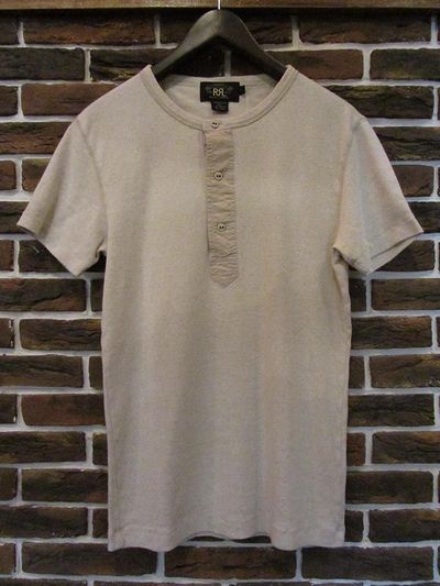 RRL (�_�u���A�[���G��)RIBKNIT HENLEY NECK TEE(���l�����j�b�g�w�����[�l�b�NT�V���c)