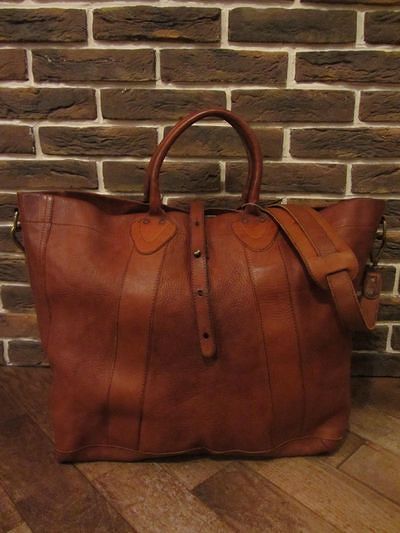RRL (ダブルアールエル)VINTAGE MODEL LEATHER TOTE”MADE IN ITALY”（レザートートバッグ)