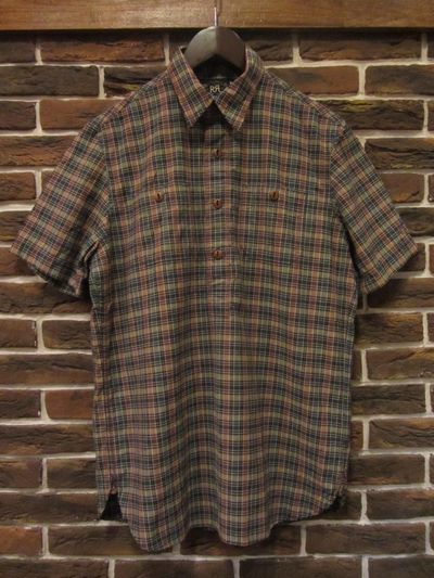 RRL (�_�u���A�[���G��)RELIANCE WORK SHIRTS�hMADRAS�h(�����v���I�[�o�[���[�N�V���c)