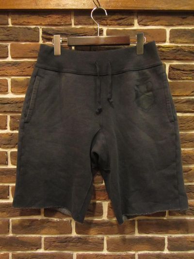 RRL (�_�u���A�[���G��)FLEECE CUT OFF SHORTS�hMILITARY FADED BLUE�h�i�X�E�F�b�g�J�b�g�I�t�V���[�c)