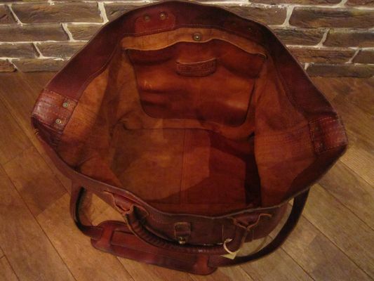 RRL等の通販サイト【RHYTHM】RRL(ダブルアールエル) ALL LEATHER 2WAY BAG ”MADE IN ITALY