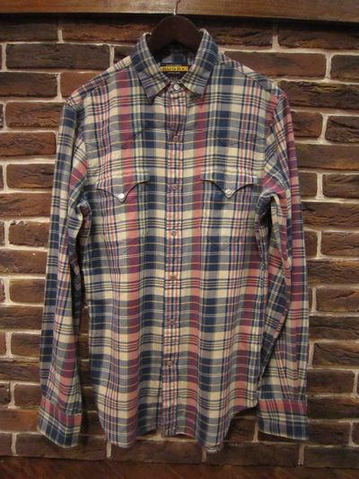 RUGBY(ラグビー)  L/S FLANNEL WESTERN SHIRTS