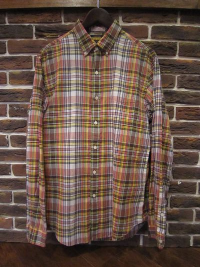RUGBY(ラグビー)  L/S MADRAS CHECK SHIRTS