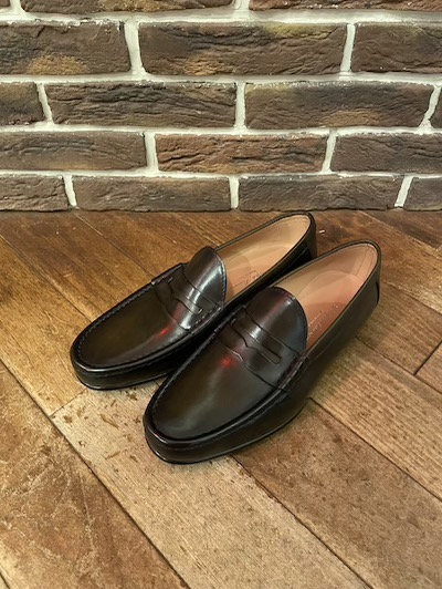 POLO RALPH LAUREN(ラルフローレン)CHALMERS LOAFER L” MADE IN ITALY”(オリーブローファー）