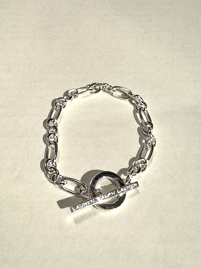 POLO RALPH LAUREN(�����t���[����)STEERLING SILVER LOGO BAR BRACELET