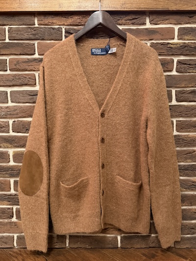 POLO RALPH LAUREN(�����t���[����)WOOL BLEND CARDIGAN�hBROWN�h