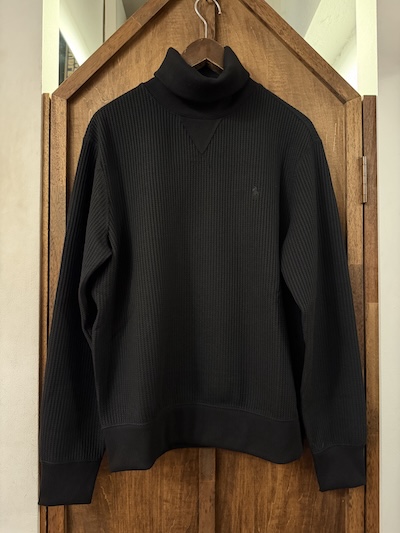 POLO RALPH LAUREN(�����t���[����)WAFFLE KNIT FLLECE TURTLENECK BLACK