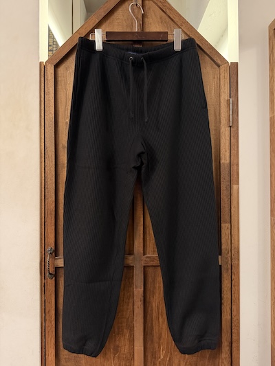 POLO RALPH LAUREN(�����t���[����)WAFFLE KNIT FLLECE PANTS BLACK