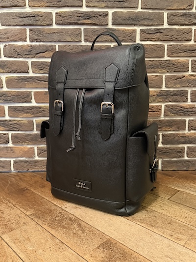 POLO RALPH LAUREN(�����t���[����)PEBBLED LEATHER BACKPACK(�y�u���h���U�[�o�b�N�p�b�N)