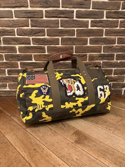 POLO RALPH LAUREN(�|�������t���[����) CAMO CANVAS DUFFLE BAG(�J���L�����o�X�_�b�t���o�b�O)