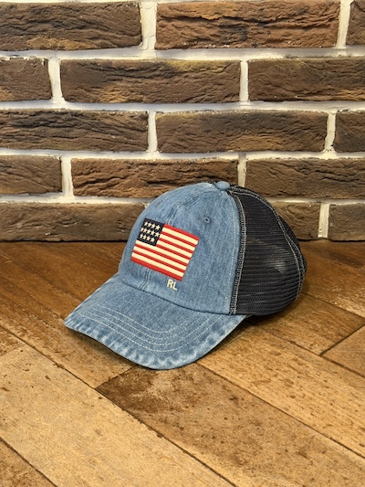 POLO RALPH LAUREN DENIM FLAG CAP 13STAR