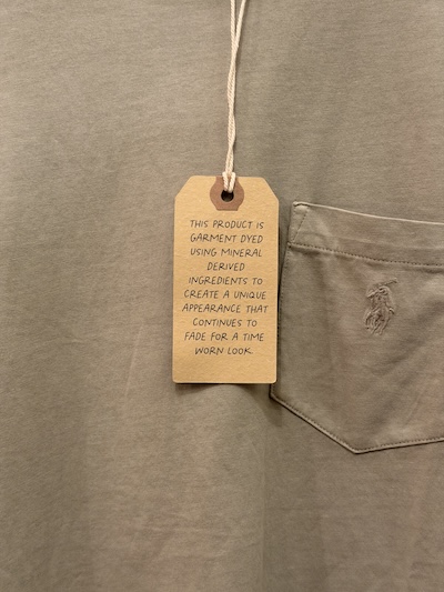 Polo Ralph Lauren Garment Dye Pocket Tshirts New Olive Classic Fit POLO RALPH LAUREN(ラルフローレン) ポケットTシャツ（画像5）