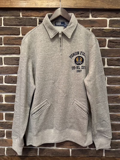 POLO RALPH LAUREN(�����t���[����)HALF ZIP SWEAT(�n�[�t�W�b�v�X�E�F�b�g�V���c)