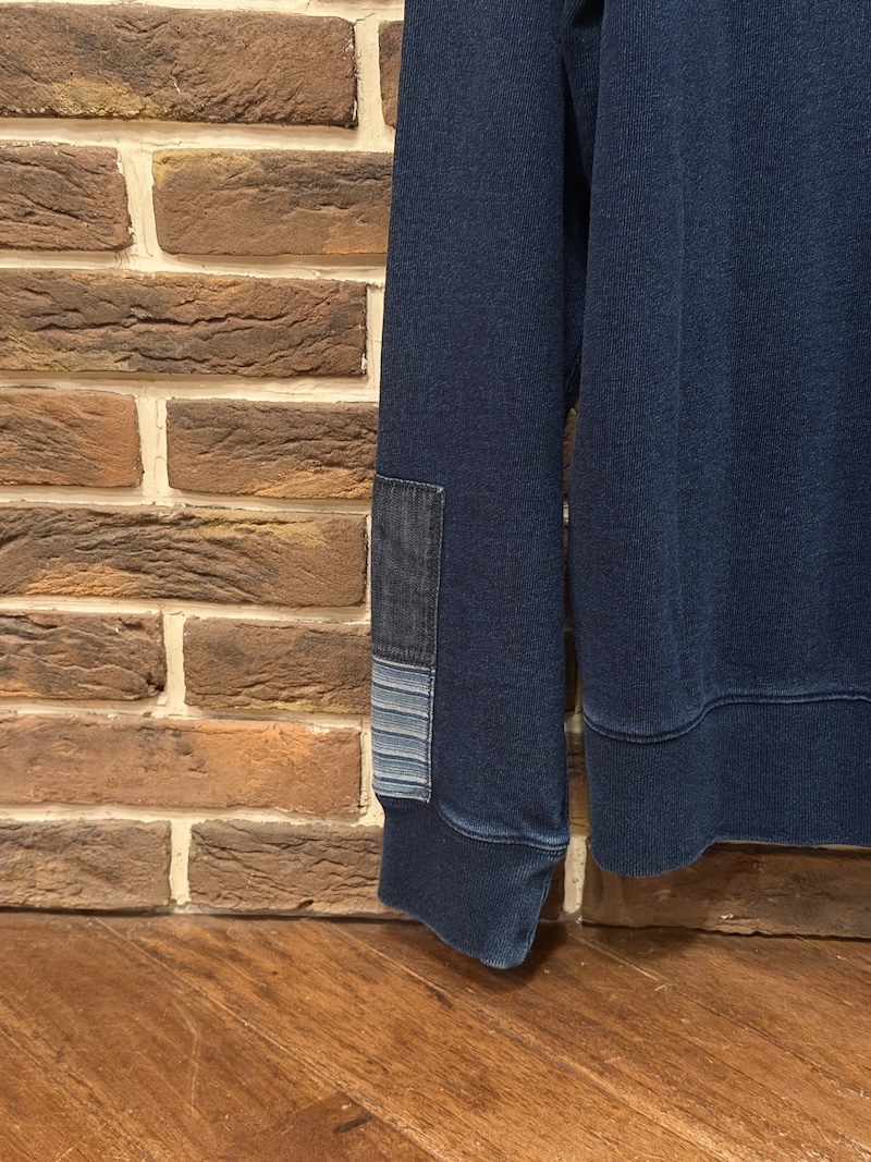 POLO RALPH LAUREN Indigo cotton Patchwork Hoodie POLO RALPH LAUREN インディゴコットンパッチワークパーカー（画像9）