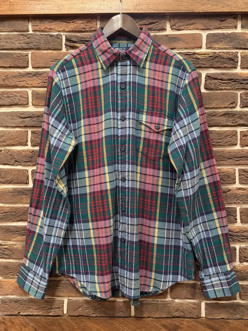 POLO RALPH LAUREN POKET FLANNEL SHIRTS POLO RALPH LAUREN チンストフランネルシャツ