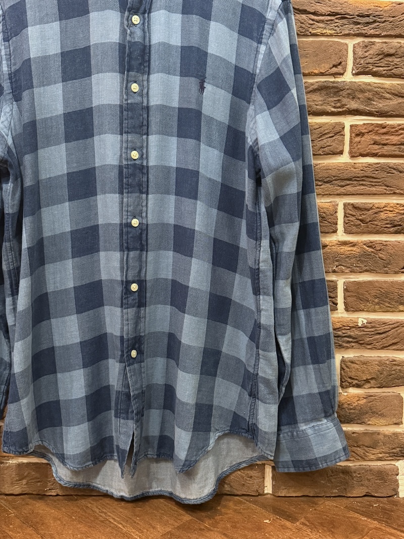 POLO RALPH LAUREN INDIGO DOUBLEFACE WORK SHIRTS POLO RALPH LAUREN ダブルフェイスワークシャツ（画像3）