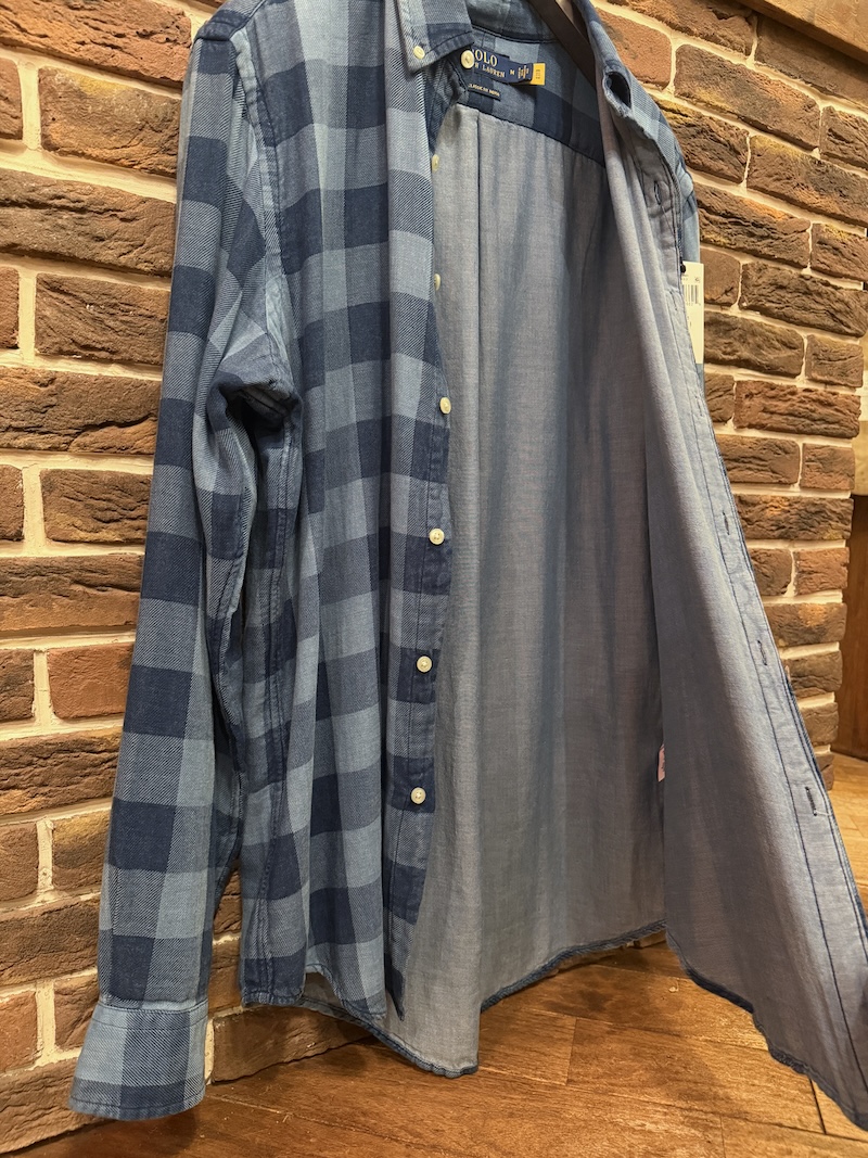 POLO RALPH LAUREN INDIGO DOUBLEFACE WORK SHIRTS POLO RALPH LAUREN ダブルフェイスワークシャツ（画像5）