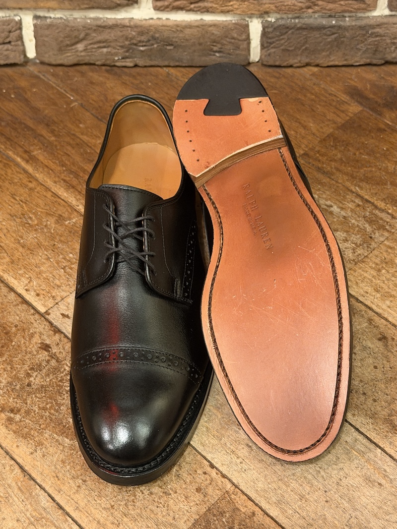 POLO RALPH LAUREN CAP TOE LEATHER SHOES MADE IN USA CAP TOE LEATHER SHOES MADE IN USA（画像9）