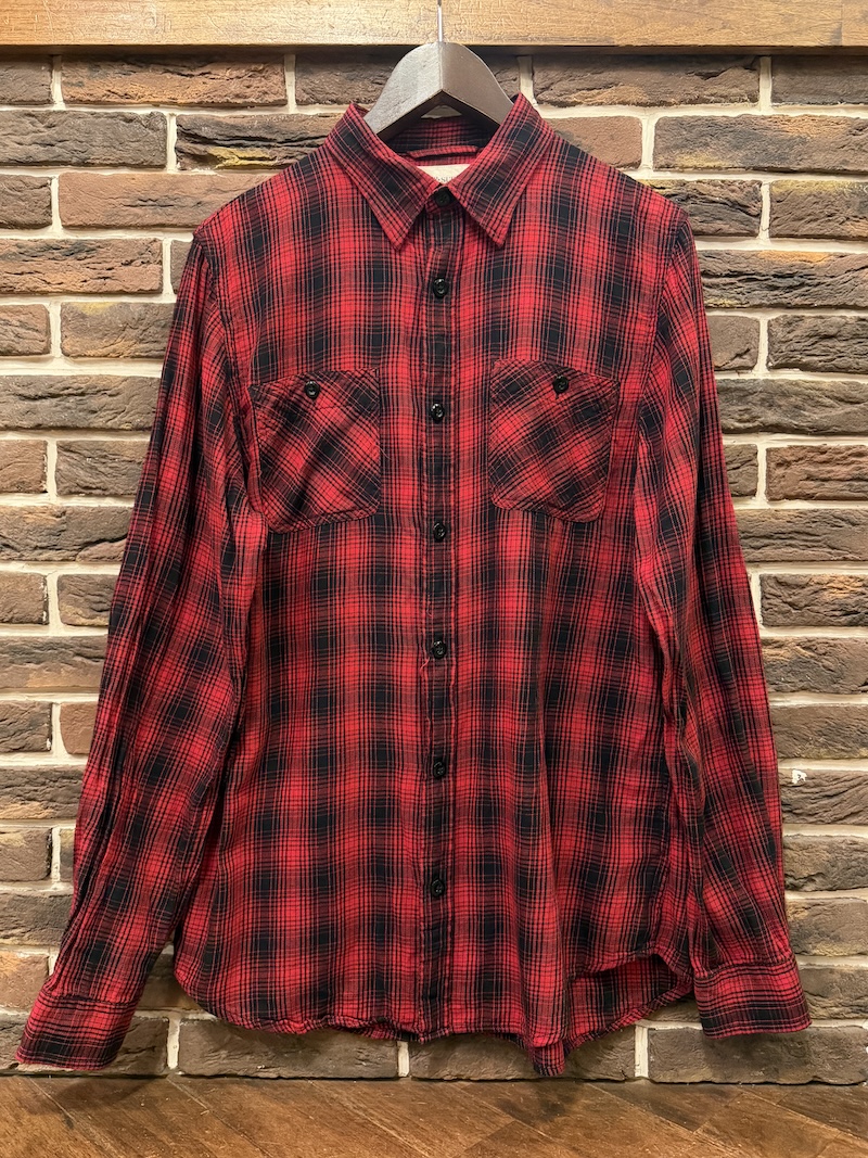 RL DENIM&SUPPLY Ombre check Work Shirts RL DENIM&SUPPLY オンブレチェックワークシャツ
