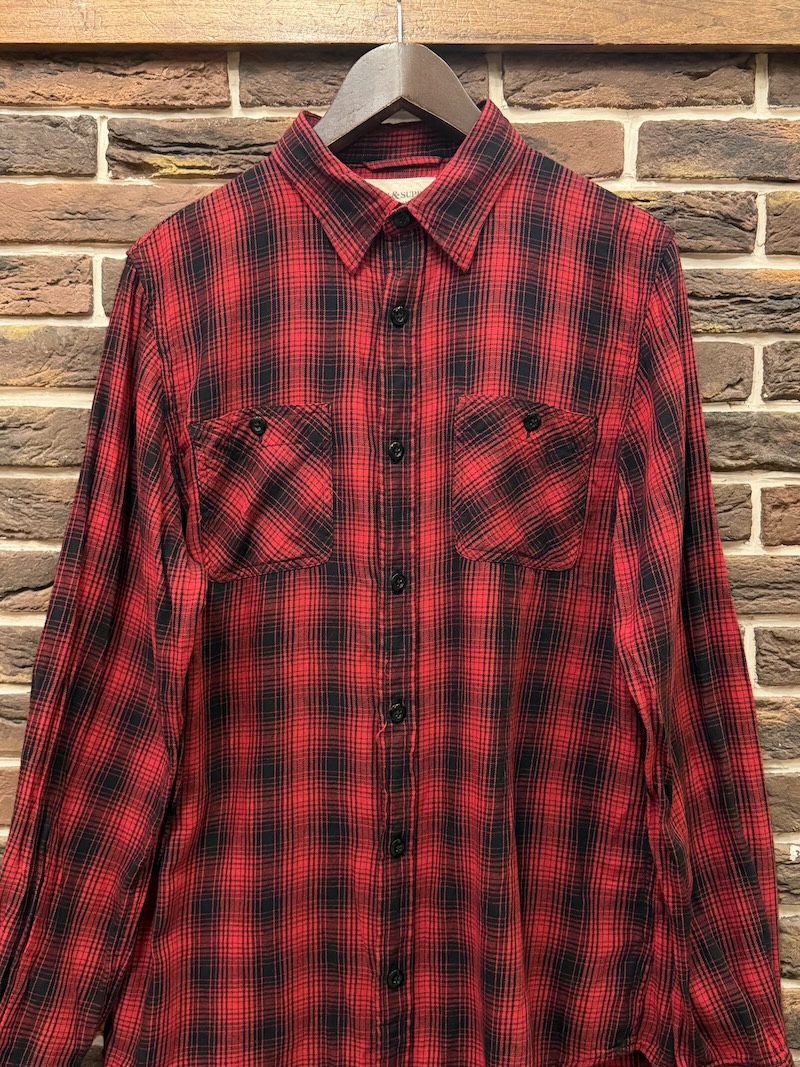 RL DENIM&SUPPLY Ombre check Work Shirts RL DENIM&SUPPLY オンブレチェックワークシャツ（画像2）
