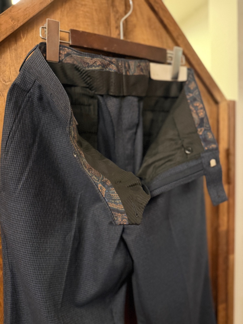 LAUREN RALPH LAUREN NAVY HOUNDS STOOTH TROUSER LAUREN RALPH LAUREN 千鳥格子柄スラックス（画像5）