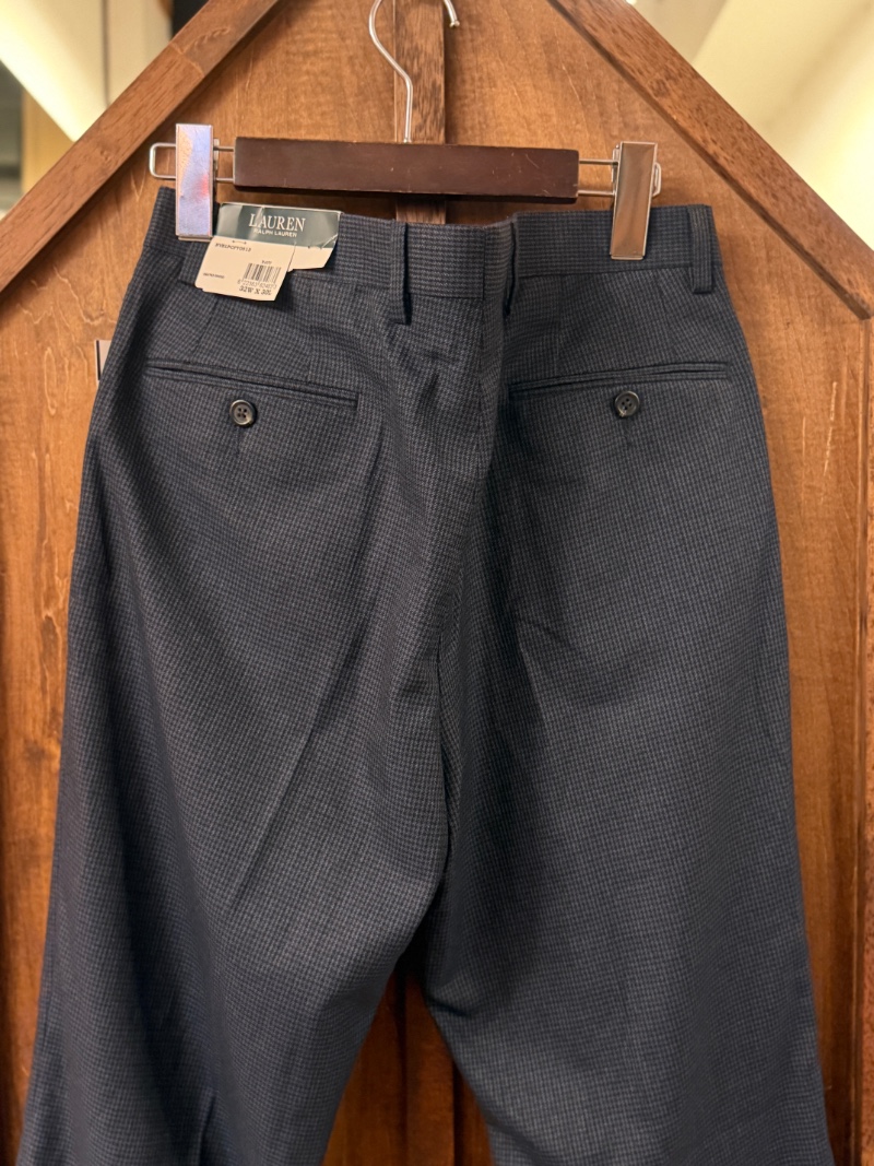 LAUREN RALPH LAUREN NAVY HOUNDS STOOTH TROUSER LAUREN RALPH LAUREN 千鳥格子柄スラックス（画像8）