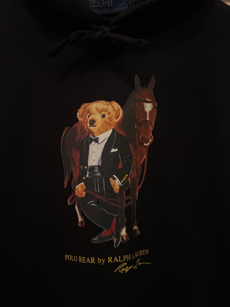 POLO RALPH LAUREN ”BLACK”POLO BEAR HOODIE POLO RALPH LAUREN ブラックポロベアーパーカー（画像2）