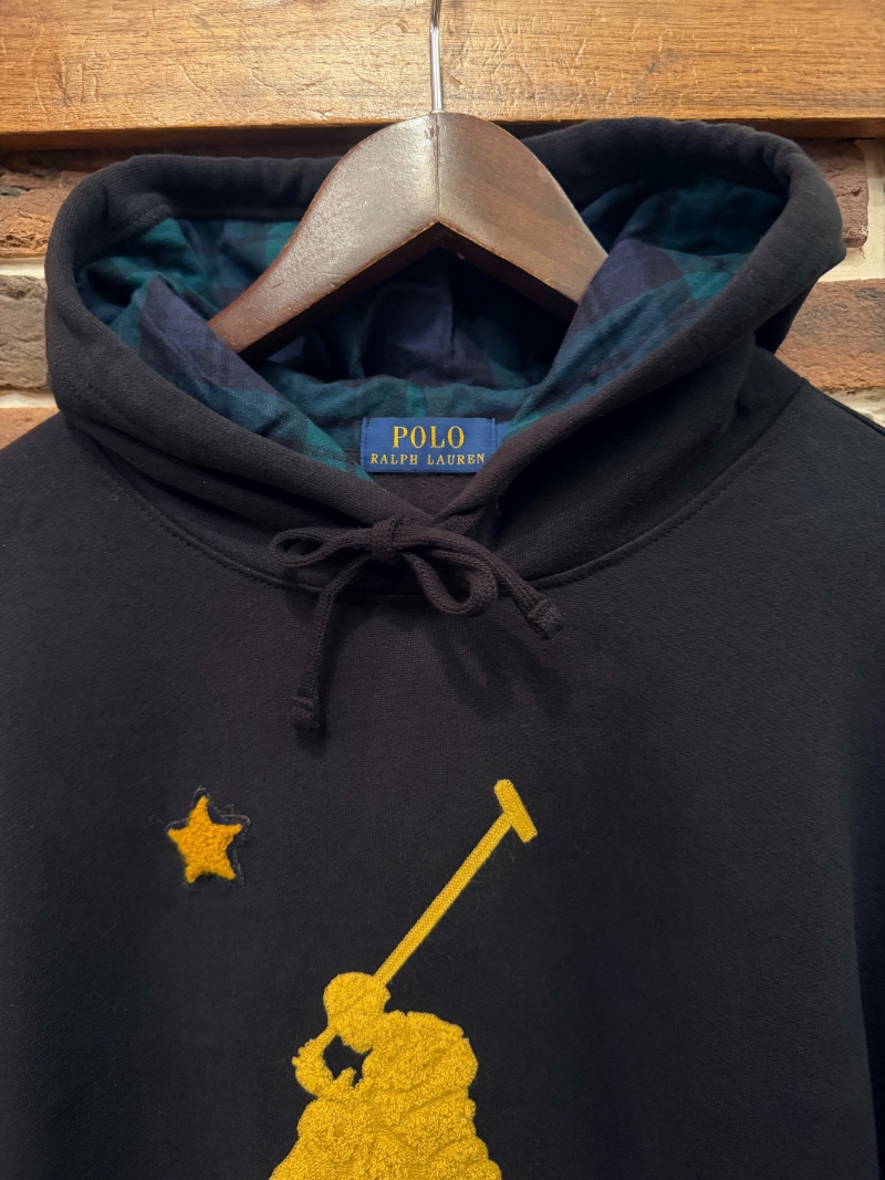 POLO RALPH LAUREN BLACK BIG PONY HOODIE #2 POLO RALPH LAUREN ブラックビッグポニーパーカー（画像4）