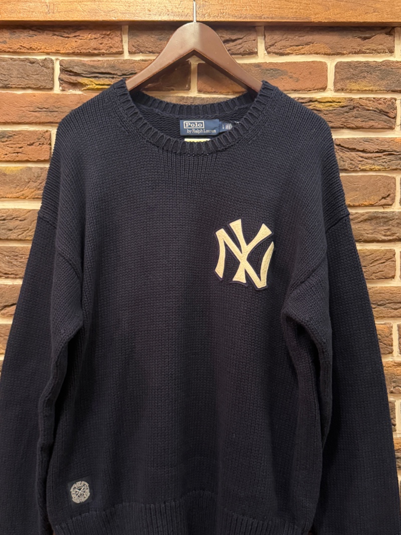POLO RALPH LAUREN RLxNEW YORK YANKEES CREWNECK SWEATER POLO RALPH LAUREN NYヤンキースクルーネックセーター（画像2）