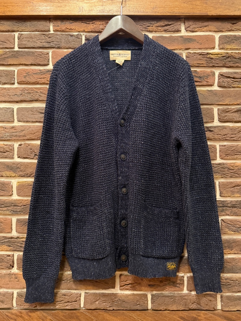 RL DENIM&SUPPLY VNECK CARDIGAN RL DENIM&SUPPLY ワッフルニットカーディガン