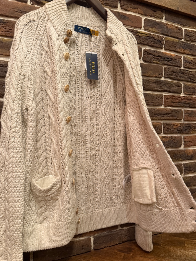 POLO RALPH LAUREN FISHERMAN KNIT CARDIGAN POLO RALPH LAUREN フィシャーマンニットカーディガン（画像8）