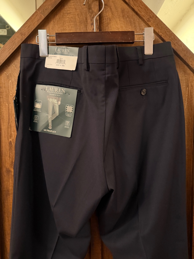 LAUREN RALPH LAUREN NAVY ULTRA FLEX SLACKS LAUREN RALPH LAUREN ウルトラフレックス　スラックス（画像6）