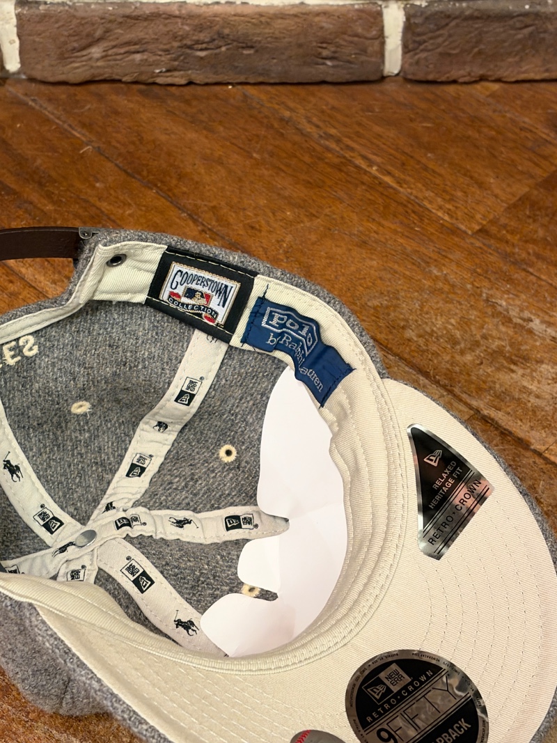 POLO RALPH LAUREN NEW YORK YANKEES WOOL CAP NEW ERA POLO RALPH LAUREN NYY ウールキャップ（画像7）