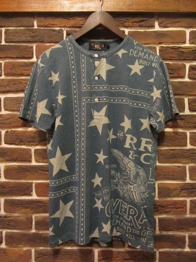 RRL (�_�u���A�[���G��)INDIGO HENLEYNECK TEE SHIRTS(�w�����[�l�b�NT�V���c)